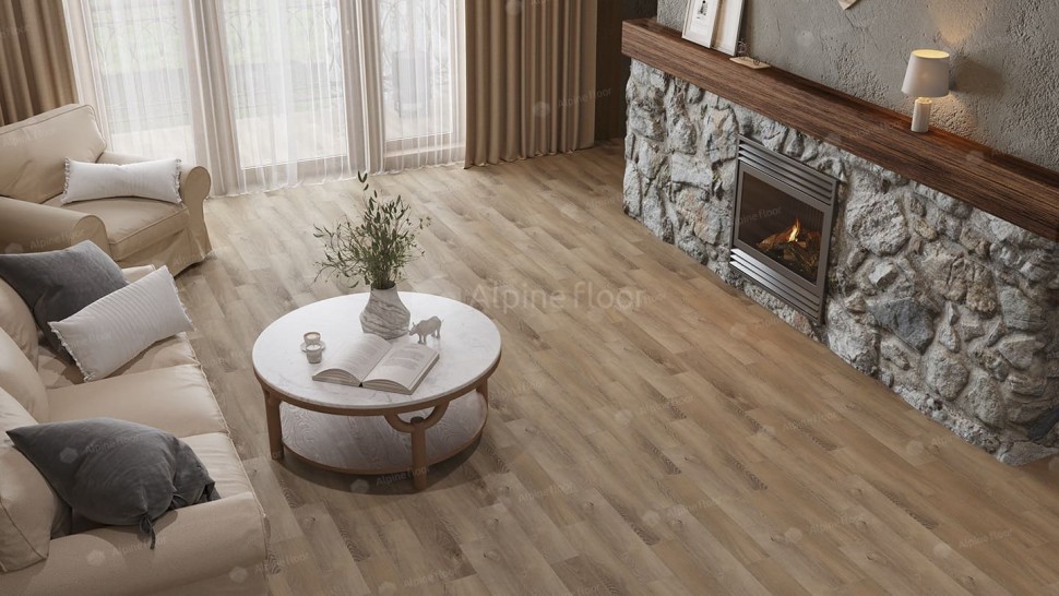 Виниловая плитка "Alpine Floor" Parquet LVT Дуб Синистра (590*118*2,5 мм) — купить в Энгельсе