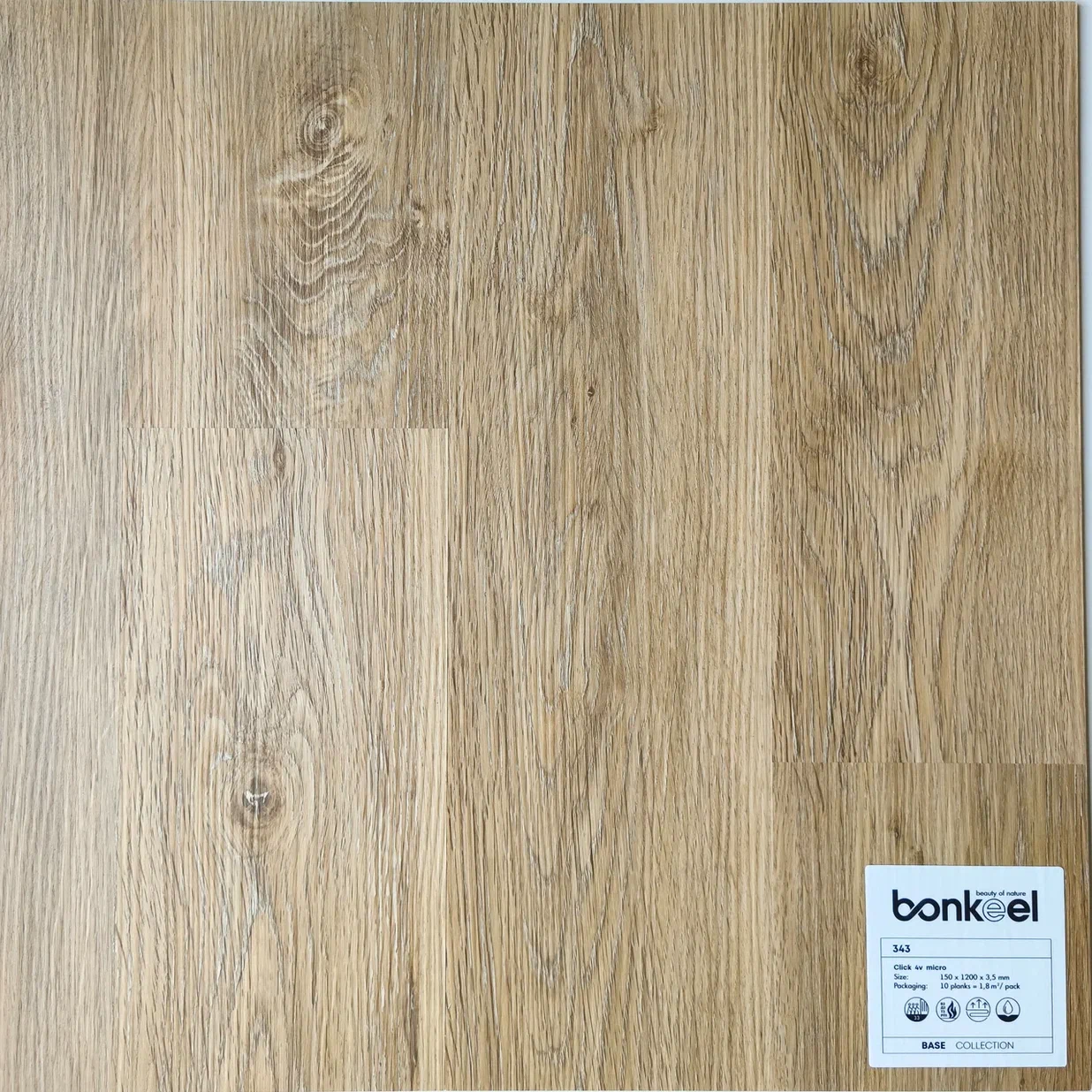 Плитка ПВХ "Bonkeel" Base New 343 (1220*150*3,5 мм) — купить в Энгельсе