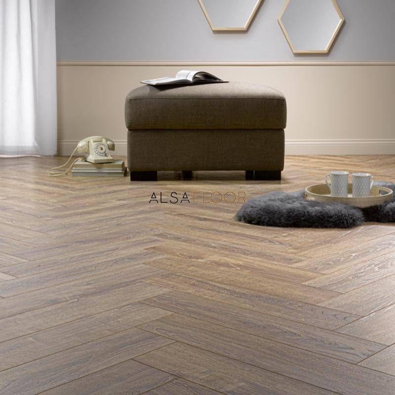 Ламинат "Alsafloor" Herringbone Дуб Балеарский (640*143*12 мм) — купить в Энгельсе