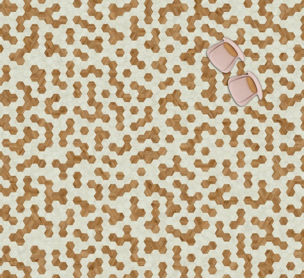 Виниловая плитка "Moduleo" Moods Hexagon 322 (226,32*196*2,5 мм) — купить в Энгельсе