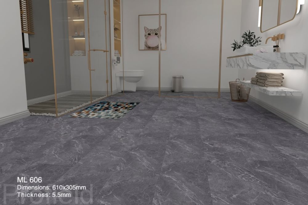 SPC ламинат "Profield" Грей марбл (305*610*5,5 мм) — купить в Энгельсе