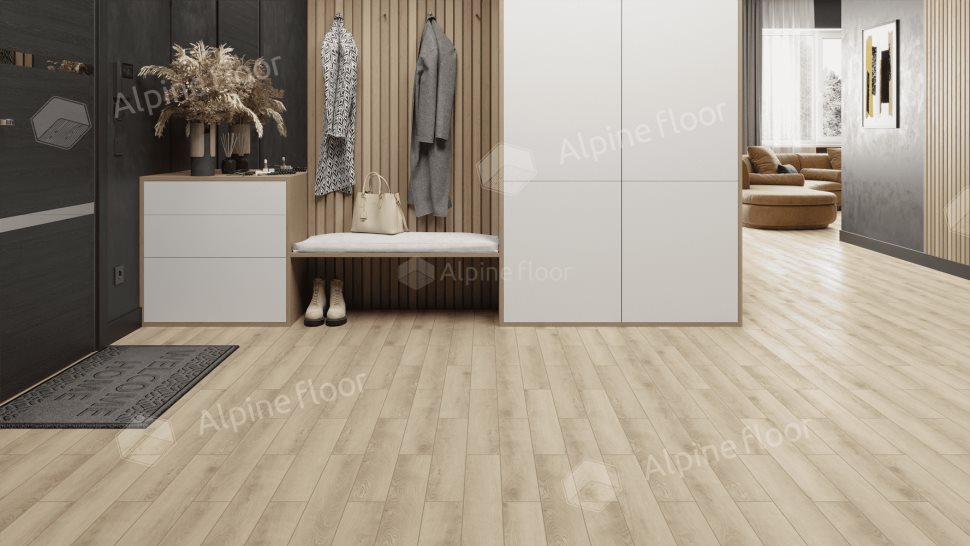 Ламинат "Alpine Floor" Herringbone 12 PRO Дуб Орлеан (606*101*12 мм) — купить в Энгельсе