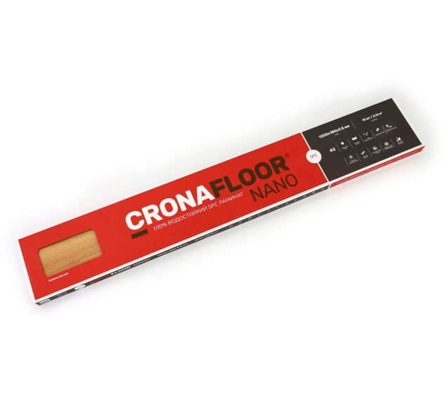 SPC ламинат "CronaFloor" Nano 4V Клен (1200*180*3,5 мм) — купить в Энгельсе