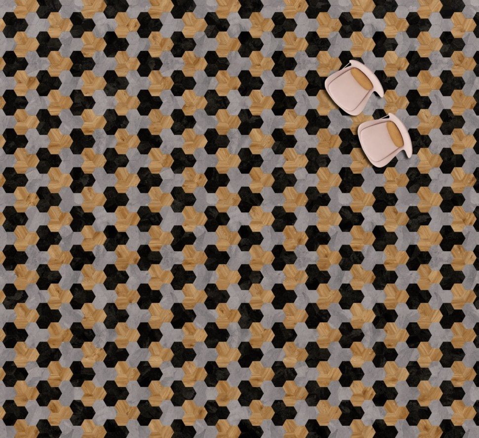 Виниловая плитка "Moduleo" Moods Hexagon 353 (226,32*196*2,5 мм) — купить в Энгельсе