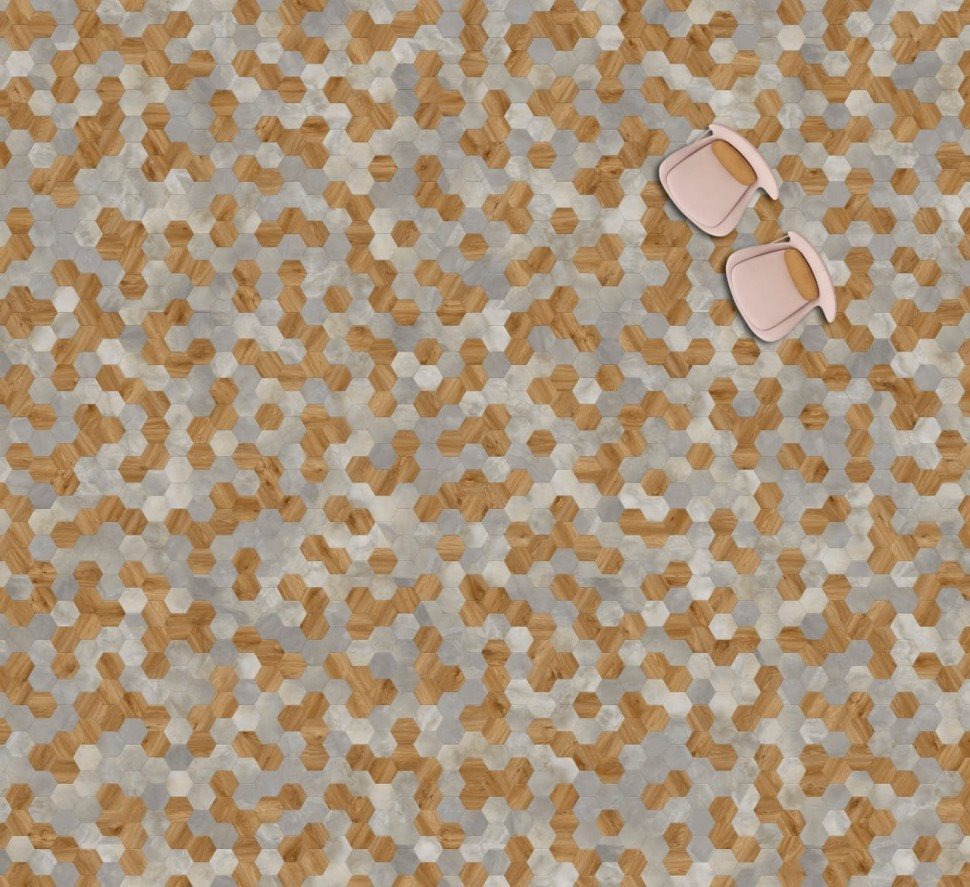 Виниловая плитка "Moduleo" Moods Hexagon 334 (226,32*196*2,5 мм) — купить в Энгельсе