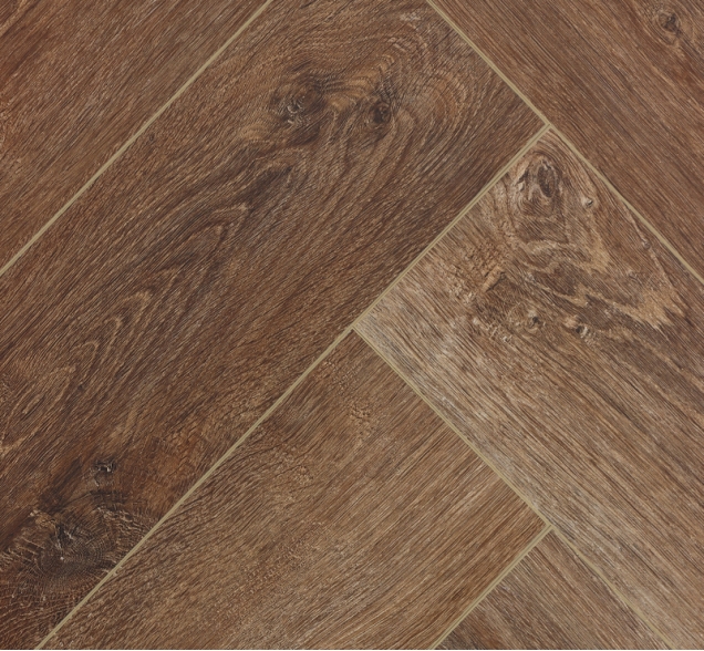 Виниловый ламинат SPC "Cronafloor" Herringbone Дуб Тулуза (640*128*4,5 мм) — купить в Энгельсе