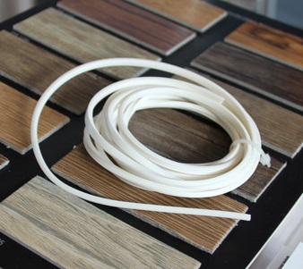 Декоративная вставка для ПВХ плитки серая