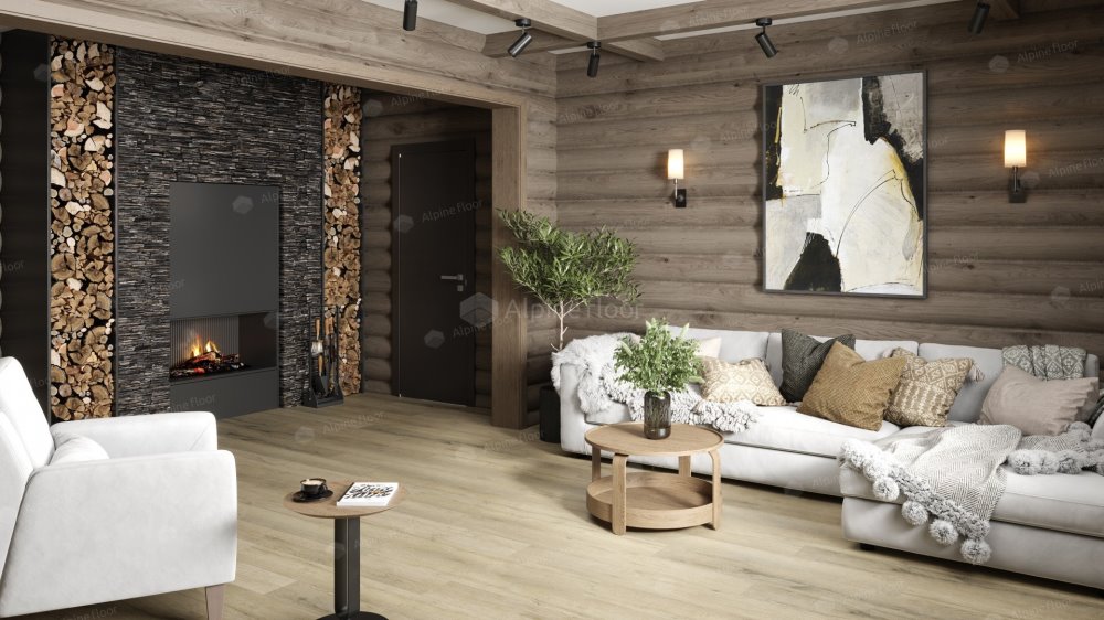 SPC Ламинат "Alpine Floor" Дуб сливочный (1220*183*8 мм) — купить в Энгельсе