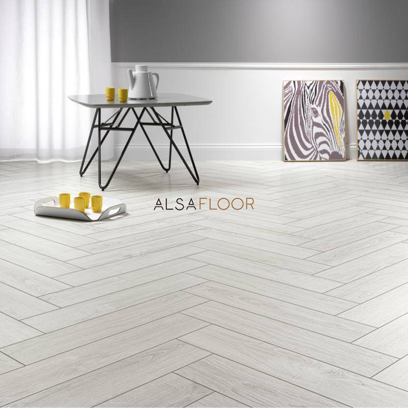 Ламинат "Alsafloor" Herringbone Дуб Полярный (640*143*12 мм) — купить в Энгельсе