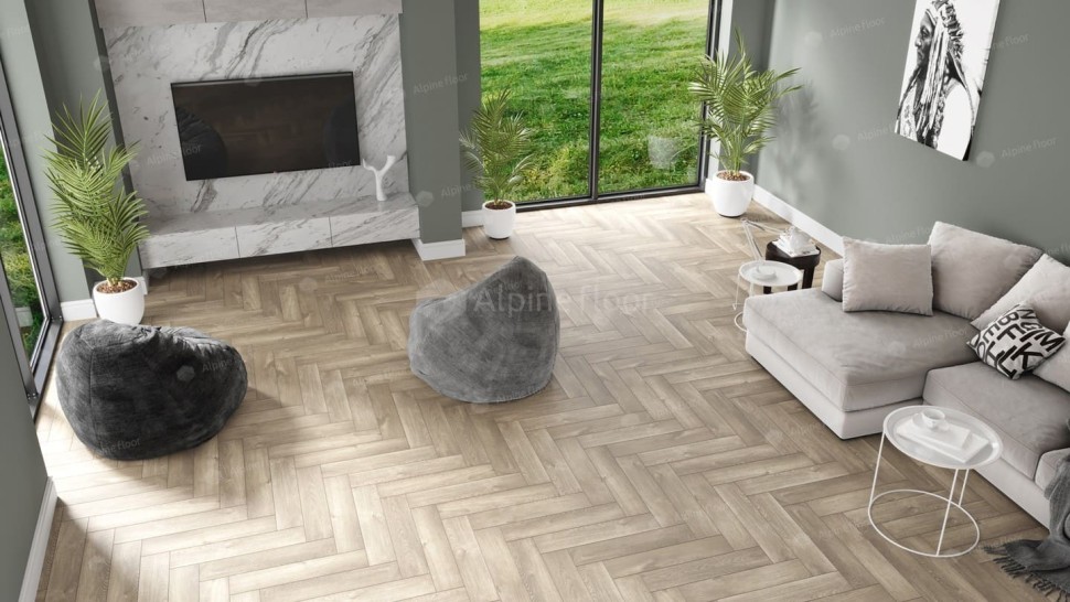 Виниловая плитка "Alpine Floor" Parquet LVT Дуб Натуральный Отбеленный (590*118*2,5 мм) — купить в Энгельсе