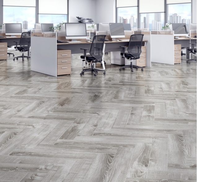 Виниловый ламинат SPC "Cronafloor" Herringbone Дуб Страсбург (640*128*4,5 мм) — купить в Энгельсе