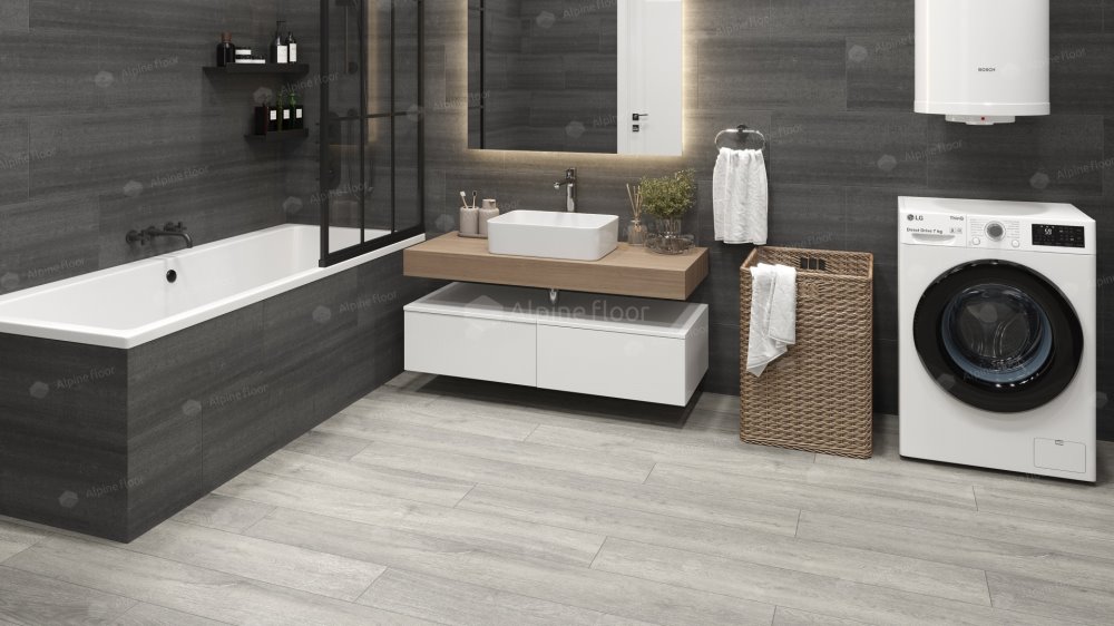 SPC Ламинат "Alpine Floor" Дуб платина (1524*180*8 мм) — купить в Энгельсе