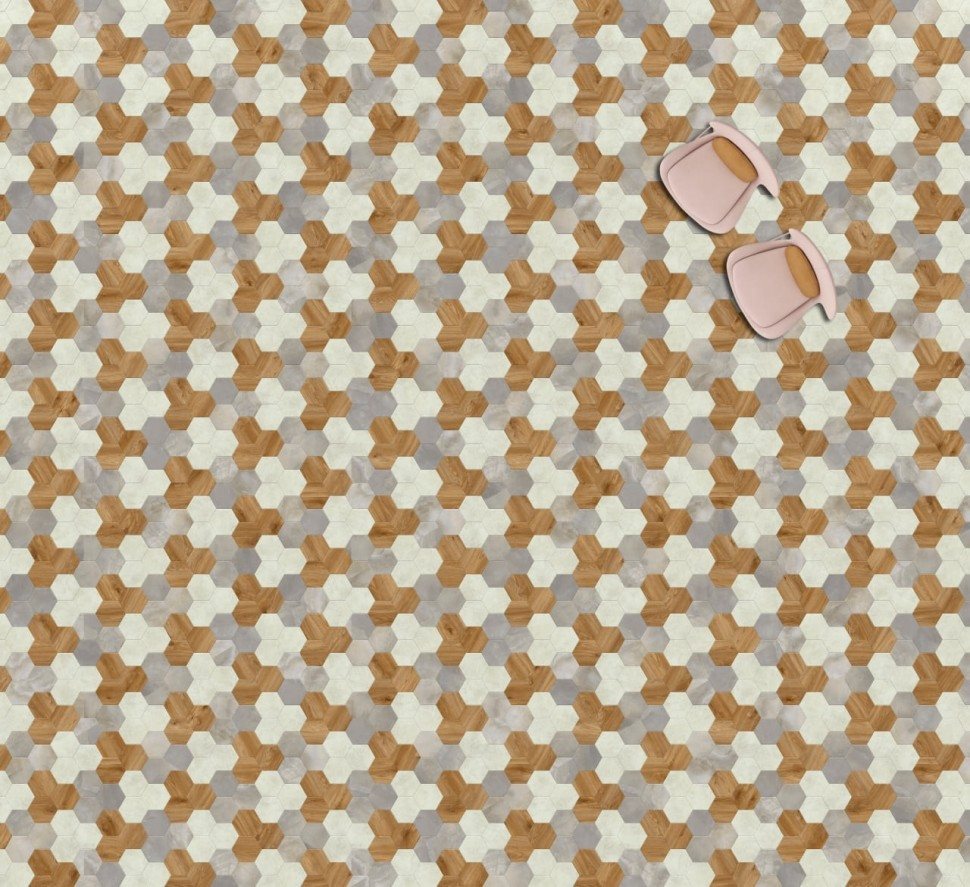 Виниловая плитка "Moduleo" Moods Hexagon 351 (226,32*196*2,5 мм) — купить в Энгельсе