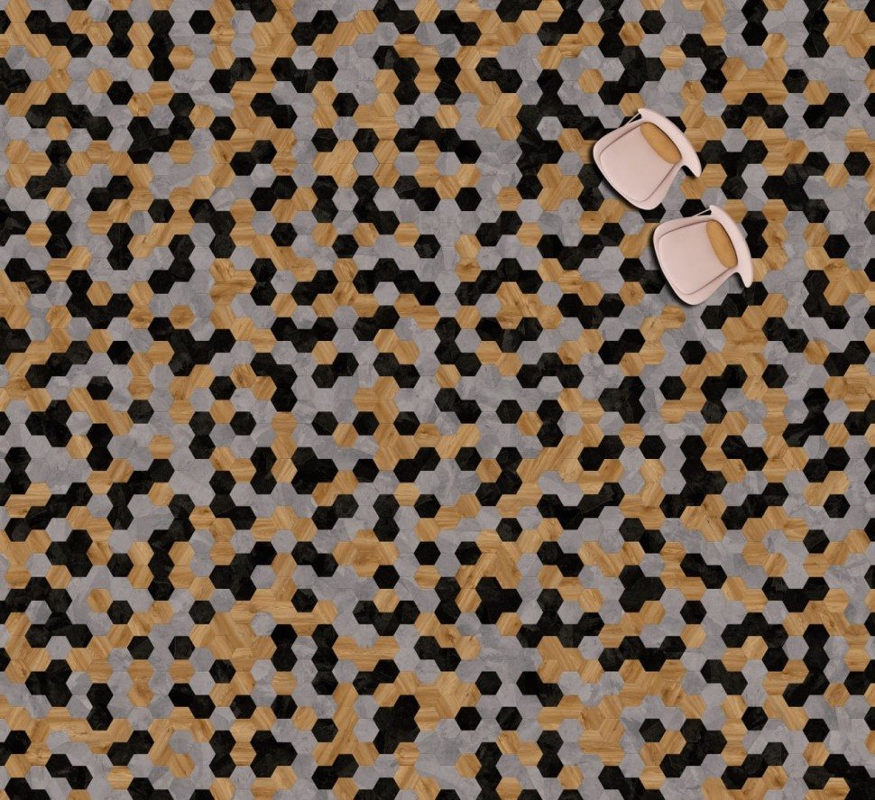 Виниловая плитка "Moduleo" Moods Hexagon 343 (226,32*196*2,5 мм) — купить в Энгельсе