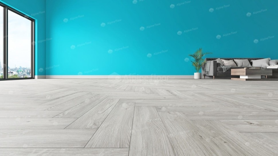 Виниловая плитка "Alpine Floor" Parquet LVT Снежный (590*118*2,5 мм) — купить в Энгельсе