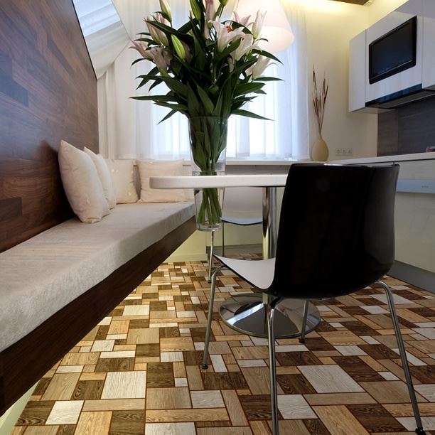 Линолеум бытовой "Комитекс" Печора Тетрис 862 (2,5м) — купить в Энгельсе