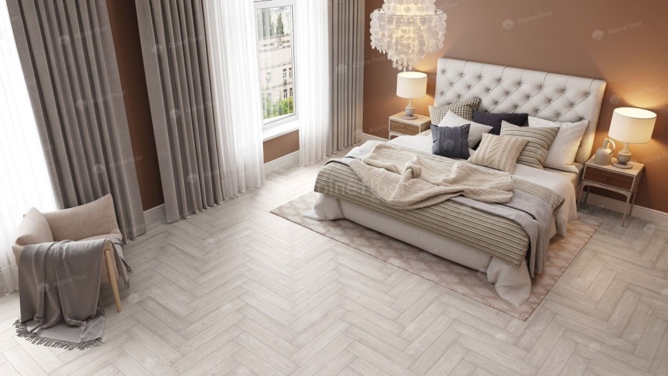 Виниловая плитка "Alpine Floor" Parquet LVT Голубой Лес (590*118*2,5 мм) — купить в Энгельсе