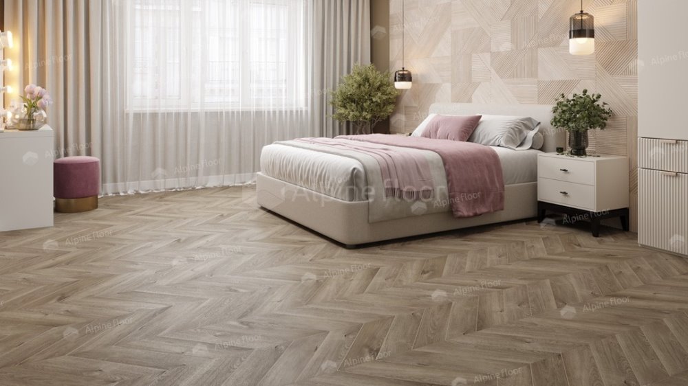 LVT плитка "Alpine Floor" Дуб Натуральный Отбеленный (555*127*2,5 мм) — купить в Энгельсе
