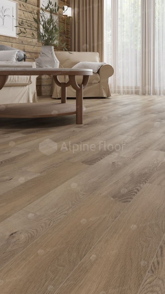 Виниловая плитка "Alpine Floor" Parquet LVT Дуб Синистра (590*118*2,5 мм) — купить в Энгельсе