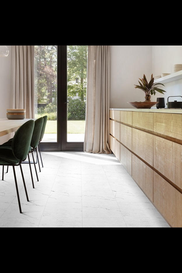 Замковая ПВХ плитка Carrara Marble 112 (610*303*5 мм) — купить в Энгельсе