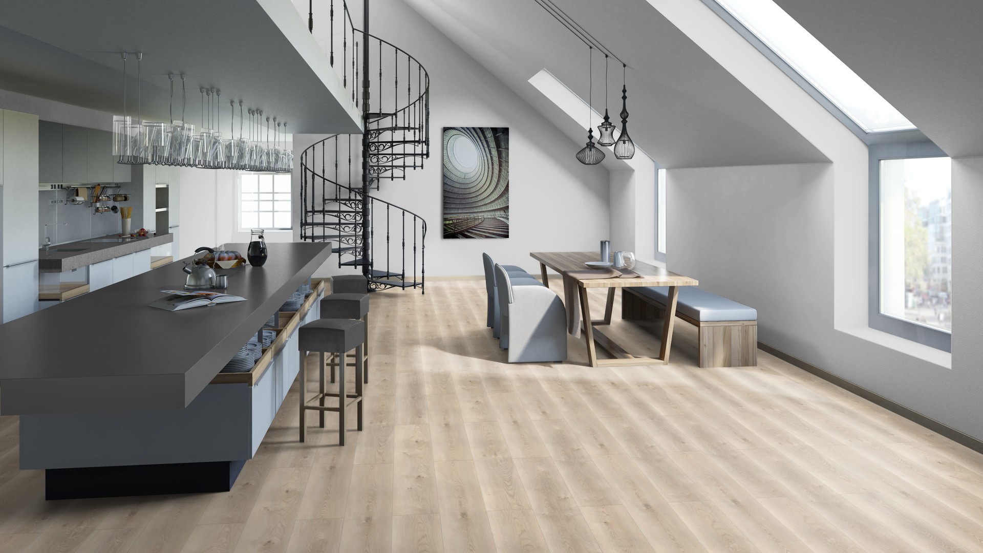 SPC ламинат "Tarkett" Deep House Sean (1400*225*4,6 мм) — купить в Энгельсе