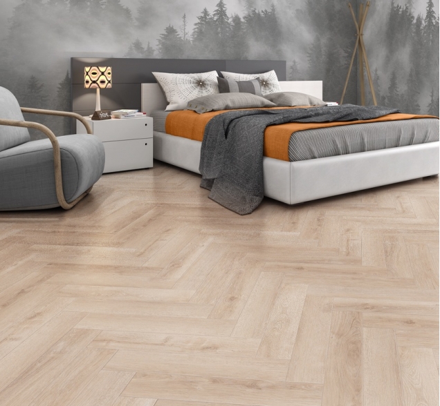 Виниловый ламинат SPC "Cronafloor" Herringbone Дуб Дижон (640*128*4,5 мм) — купить в Энгельсе