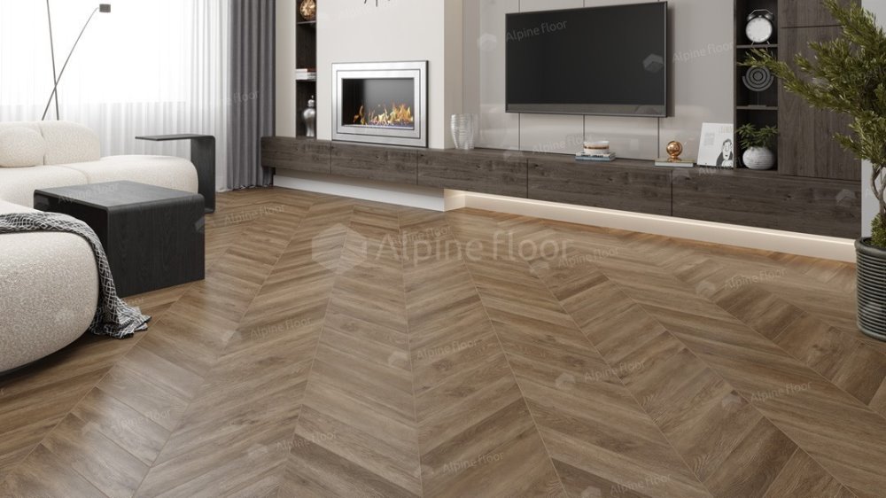 LVT плитка "Alpine Floor" Макадамия (555*127*2,5 мм) — купить в Энгельсе