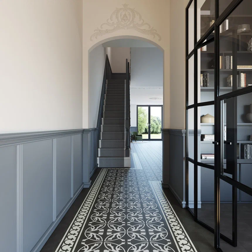 Кварцвиниловая плитка "Invictus" Victorian Deco Charcoal (229*229*2,5мм) — купить в Энгельсе