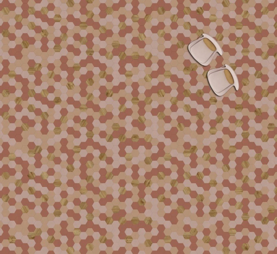 Виниловая плитка "Moduleo" Moods Hexagon 350 (226,32*196*2,5 мм) — купить в Энгельсе